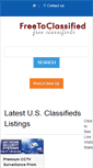 Mobile Screenshot of freetoclassified.com