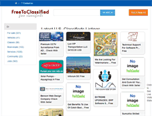 Tablet Screenshot of freetoclassified.com